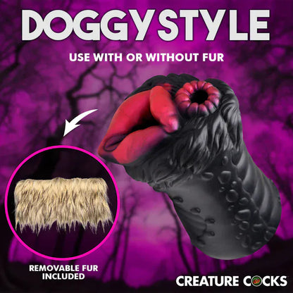 Masturbateur de Fantaisie - Savage She-Wolf Stroker | Double Entrée, Double Tentation Creature Cocks Sensations plus