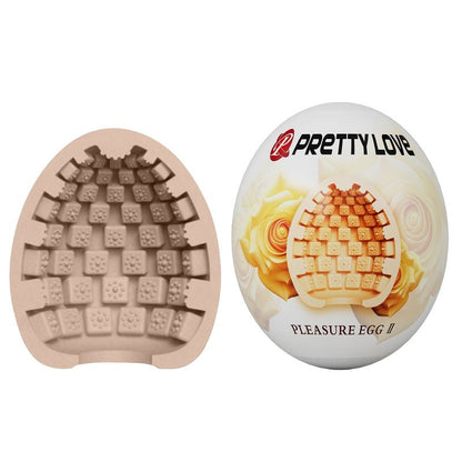 Masturbateur Discret pour Homme - Pleasure Egg | 3 Textures pour Stimuler le Gland Pretty Love Sensations plus