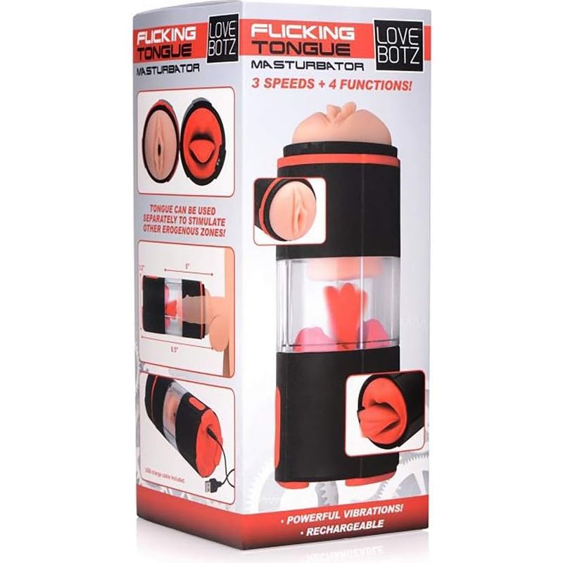 Masturbateur - Flicking Tongue - Love Botz XR brands Sensations plus