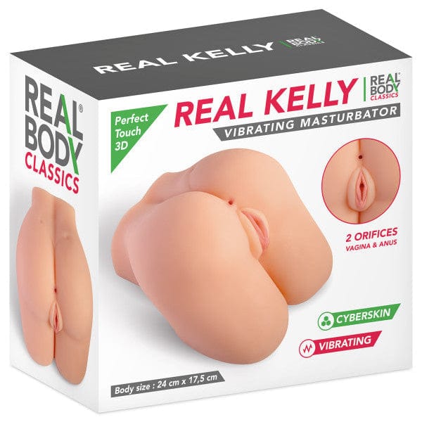 Masturbateur Réaliste Vibrant - Real Kelly | Fessier Double Orifice Vagin & Anus Real Body Sensations plus
