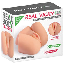 Masturbateur Réaliste Vibrant - Real Vicky | Fessier Double Orifice Vagin & Anus Real Body Sensations plus