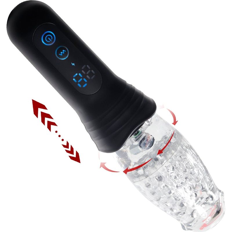 Masturbateur rotatif et vibrant 3 en 1 - Scewell - Thrusting Rotation 360 Vibration Secwell Sensations plus