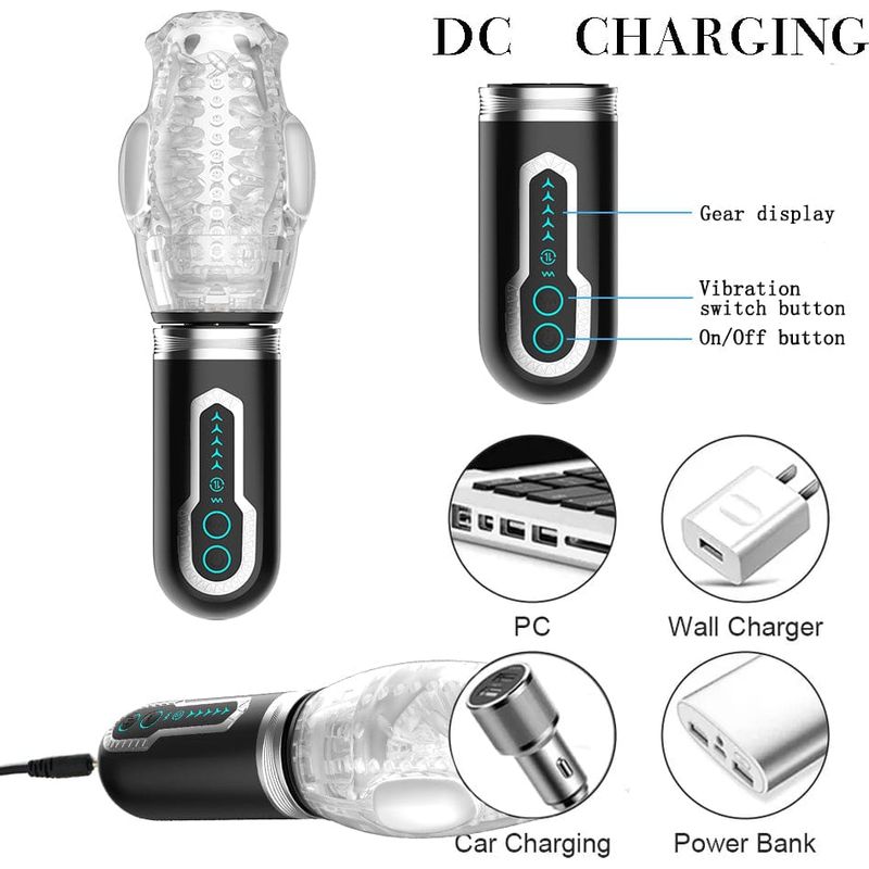 Masturbateur rotatif et vibrant 3 en 1 - Scewell - Thrusting Stroke 25 mm 3 en 1 Secwell Sensations plus
