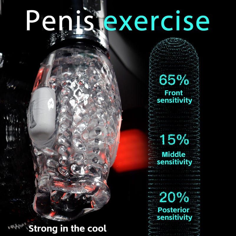 Masturbateur rotatif et vibrant 3 en 1 - Scewell - Thrusting Stroke 25 mm 3 en 1 Secwell Sensations plus