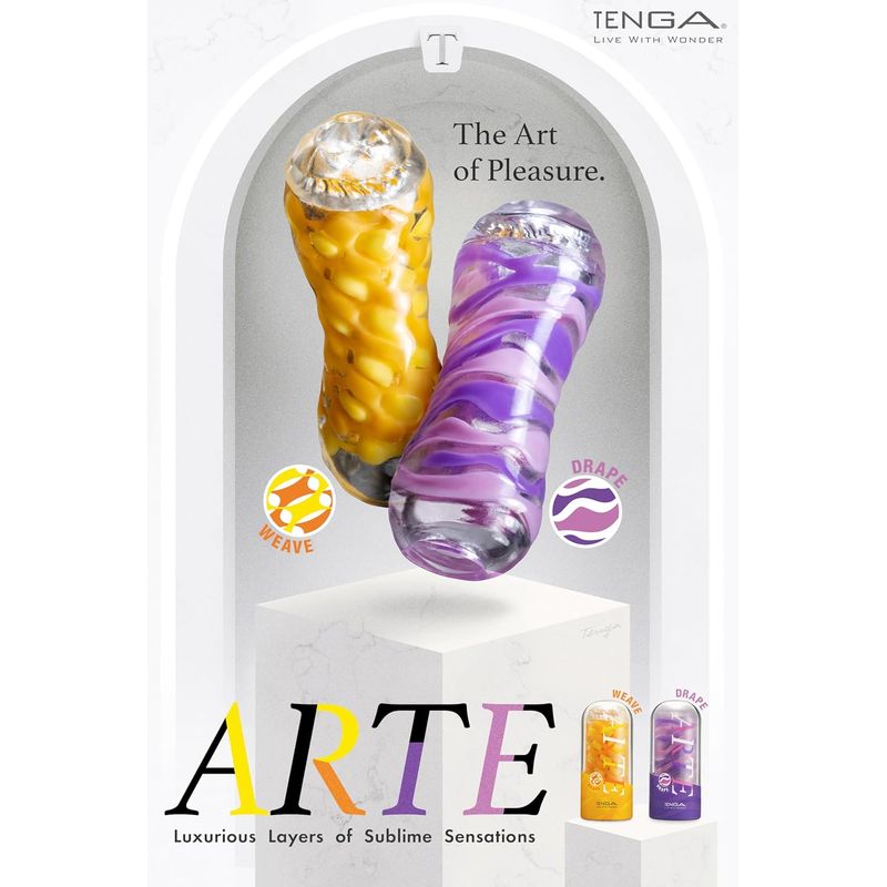 Masturbateur - Tenga ARTE Weave & Drape | Luxe, Texture et Plaisir Tenga Sensations plus