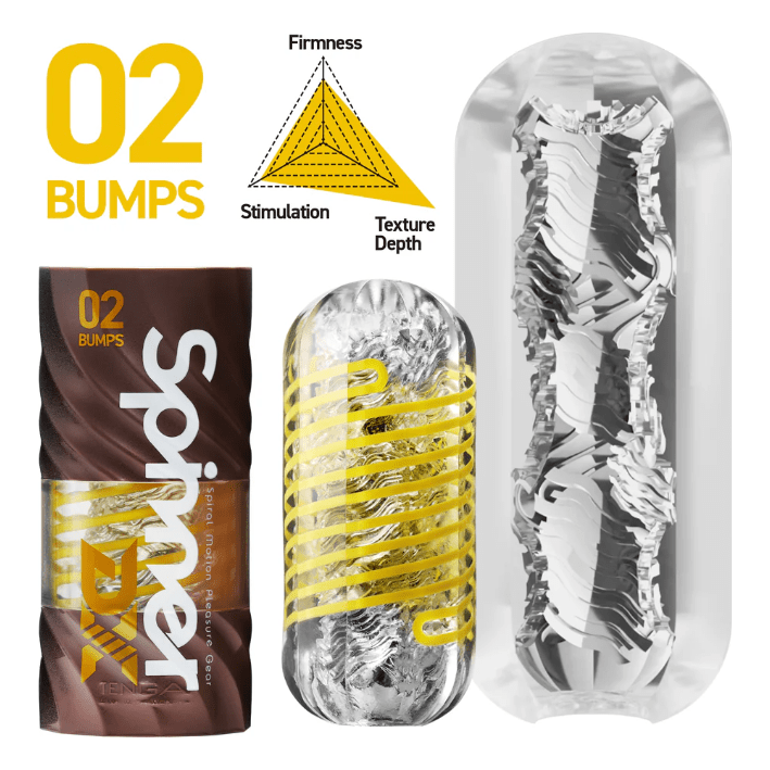 Masturbateur - Tenga Spinning DX | 3 Modèles Tournoyants pour Plaisir Intense Tenga Sensations plus