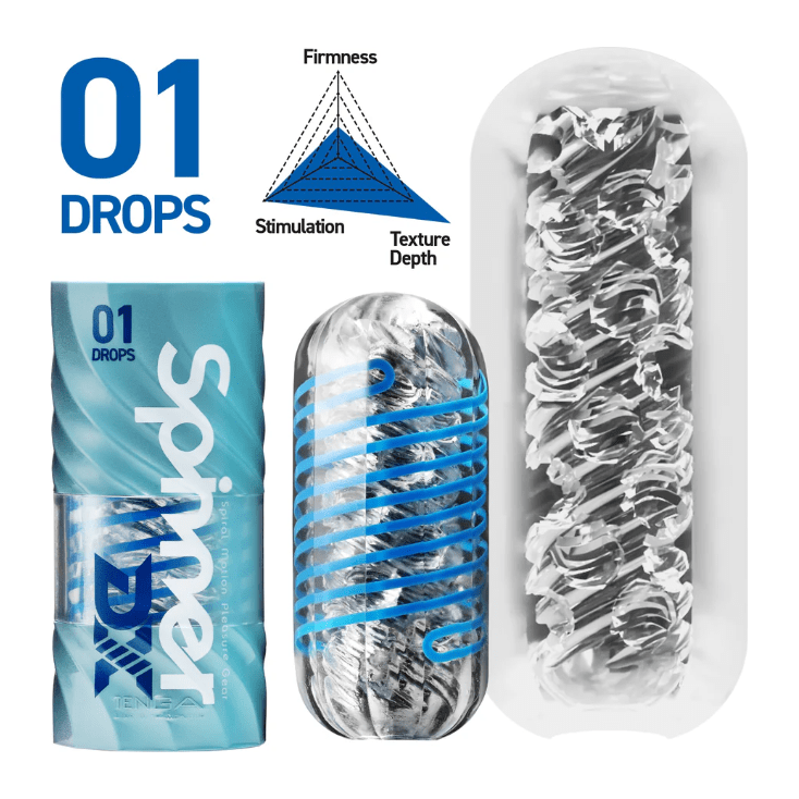 Masturbateur - Tenga Spinning DX | 3 Modèles Tournoyants pour Plaisir Intense Tenga Sensations plus