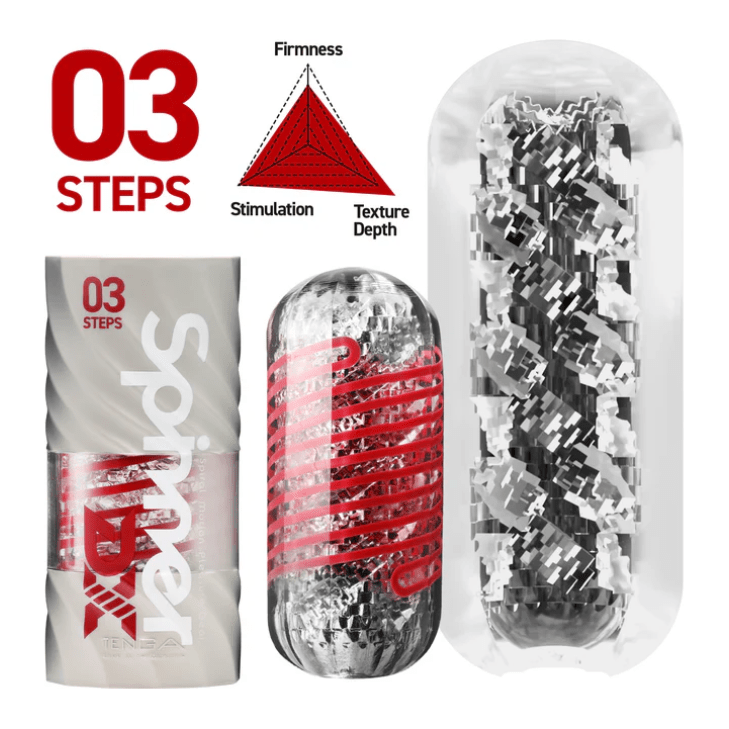 Masturbateur - Tenga Spinning DX | 3 Modèles Tournoyants pour Plaisir Intense Tenga Sensations plus