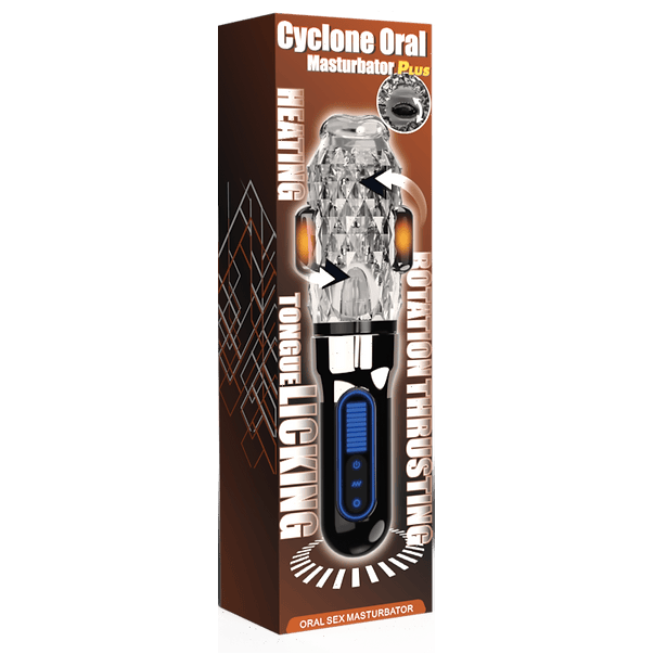Masturbateur Vibrant - Cyclone Oral Plus | Effet Chauffant, de Léchage & Rotation 360° Secwell Sensations plus