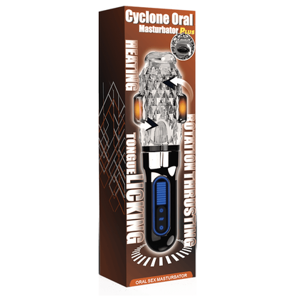 Masturbateur Vibrant - Cyclone Oral Plus | Effet Chauffant, de Léchage & Rotation 360° Secwell Sensations plus
