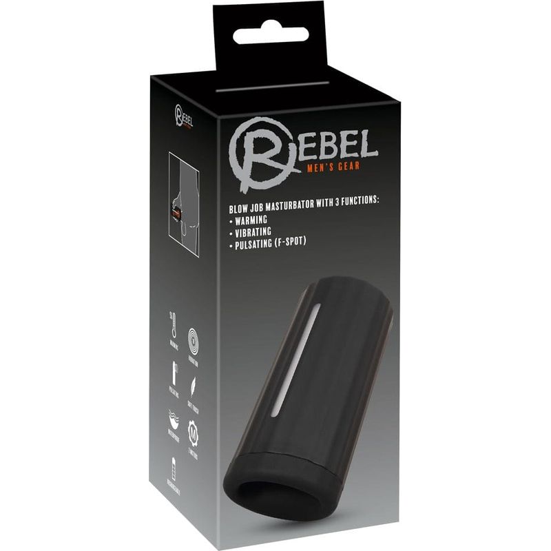 Masturbateur vibrant et chaleur - Rebel - Blow Job Masturbator Sensations Plus Sensations plus