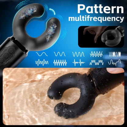 Masturbateur Vibrant & Mouvement - Carl Penis Massager | Masseur 3-en-1 avec 10 Modes Secwell Sensations plus