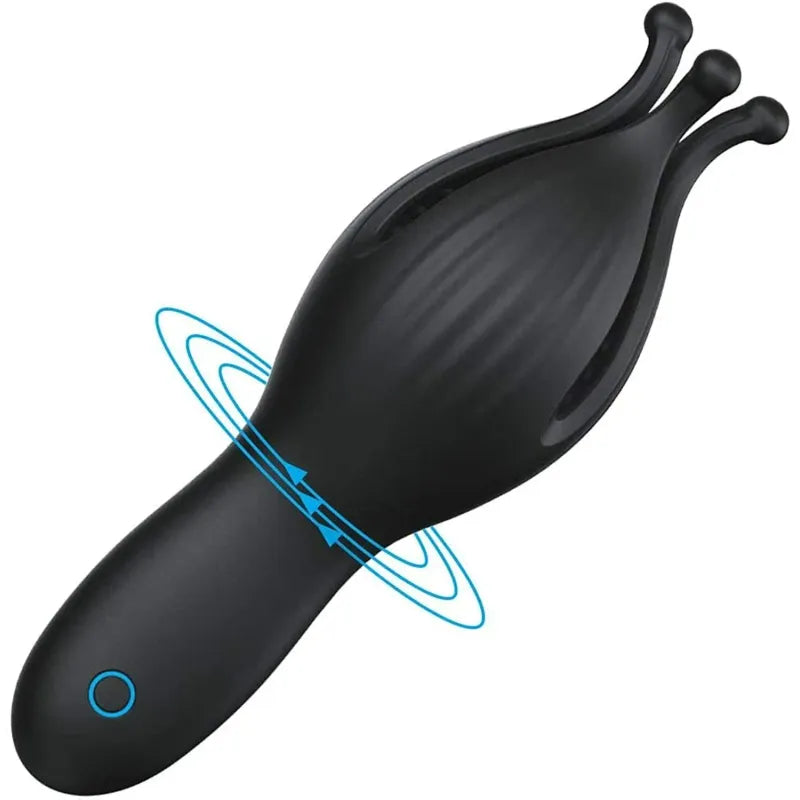 Masturbateur Vibrant pour Gland - Trident Penis Exerciser | 10 Modes Profonds & Intenses Secwell Sensations plus