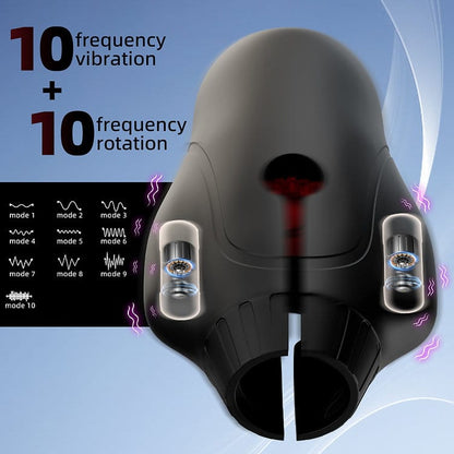 Masturbateur Vibrant Rotatif - Cyclone Spinner Elite | Rotation Intense & Vibrations Puissantes Secwell Sensations plus