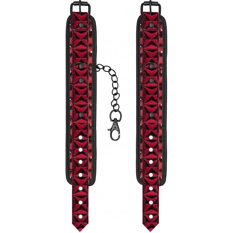 Menottes de Cheville de Luxe – Noir & Rouge | Élégance et Contrôle Absolu Ouch! Luxury Sensations plus