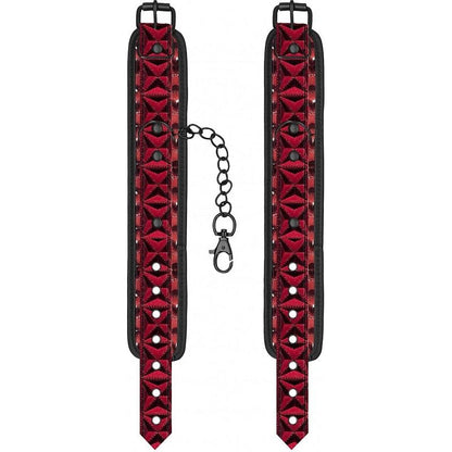 Menottes de Cheville de Luxe – Noir & Rouge | Élégance et Contrôle Absolu Ouch! Luxury Sensations plus