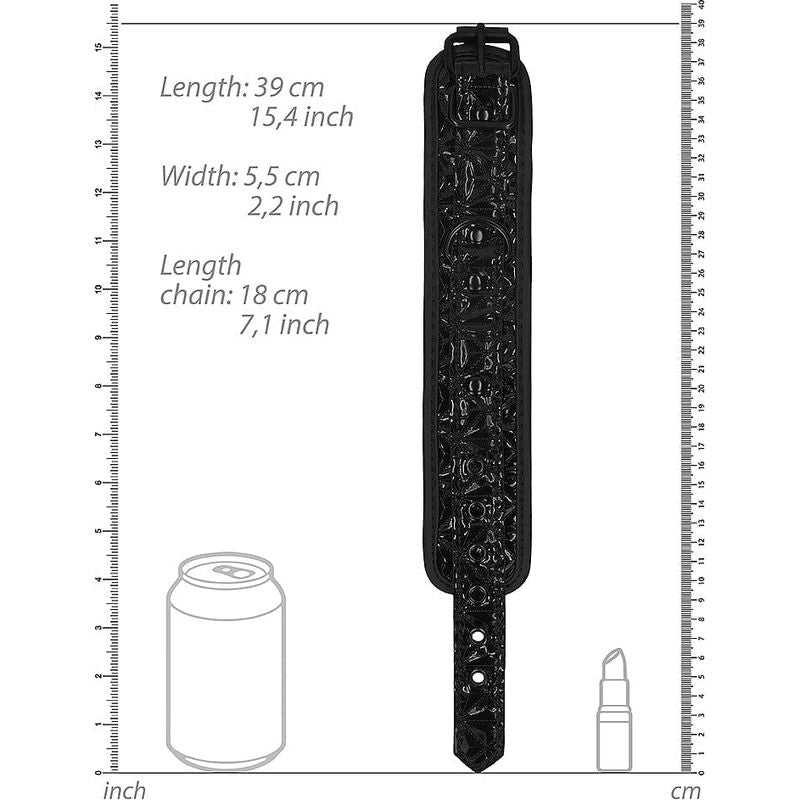 Menottes de Cheville de Luxe – Noir & Rouge | Élégance et Contrôle Absolu Ouch! Luxury Sensations plus