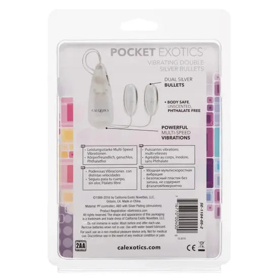 Oeuf Doubles Argenté - Pocket Exotics | CalExotics Calexotics Sensations plus