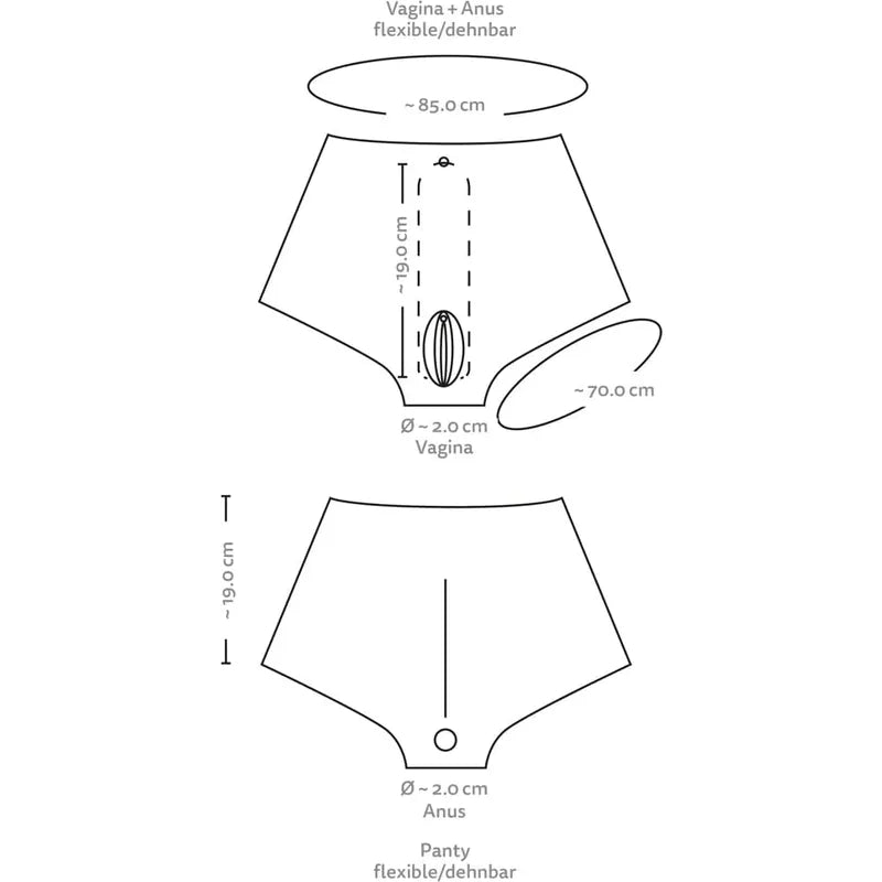 Pantalon vaginal - You2Toys - Ultra Realistic Vagina Pants Sensations Plus Sensations plus