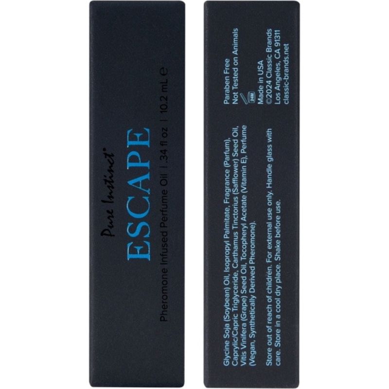 Parfum aux phéromones - Pure Instinct - Escape Infusé Aux Huiles de Phéromones Pure instinct Sensations plus