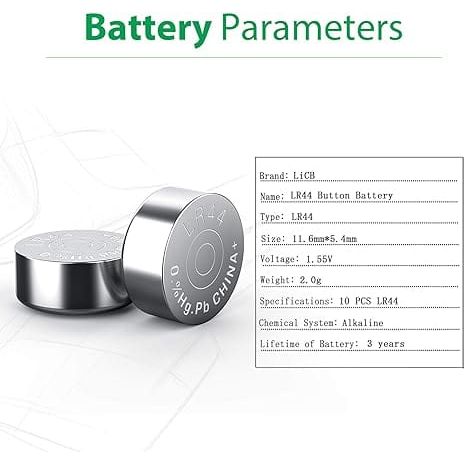 Piles -  Suncom - Lot de 10 piles alcalines LR44 / AG13 de 1,5 V Suncom Sensations plus