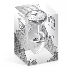 Plug Anal & Bijou 3 Tailles - Hidden Eden Angel Silver | Plug anal en Argent & Cristal Clair Hidden Eden Sensations plus