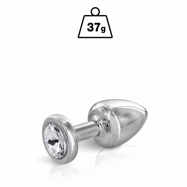 Plug Anal & Bijou 3 Tailles - Hidden Eden Angel Silver | Plug anal en Argent & Cristal Clair Hidden Eden Sensations plus