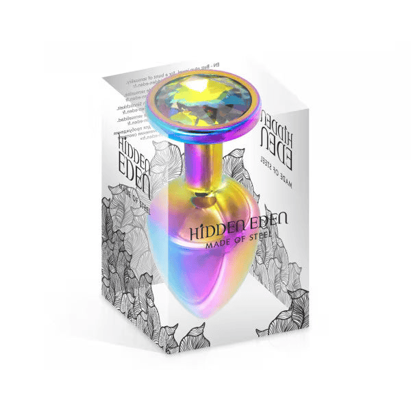 Plug Anal & Bijou 3 Tailles - Hidden Eden Rainbow | Bijou Anal Arc-en-Ciel & Élégance Hidden Eden Sensations plus