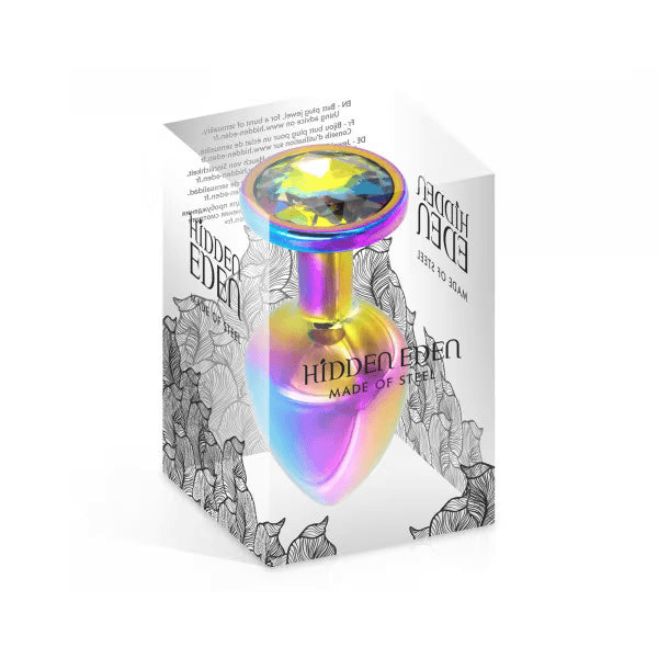 Plug Anal & Bijou 3 Tailles - Hidden Eden Rainbow | Bijou Anal Arc-en-Ciel & Élégance Hidden Eden Sensations plus