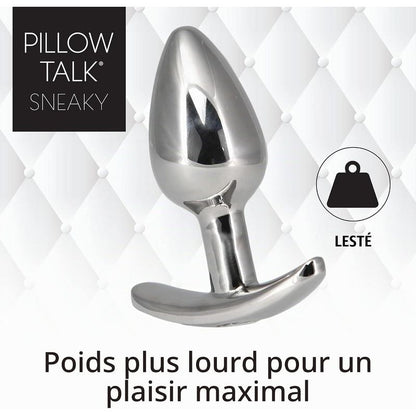 Plug Anal en Acier Inoxydable - Sneaky | Pillow Talk Pillow Talk Sensations plus