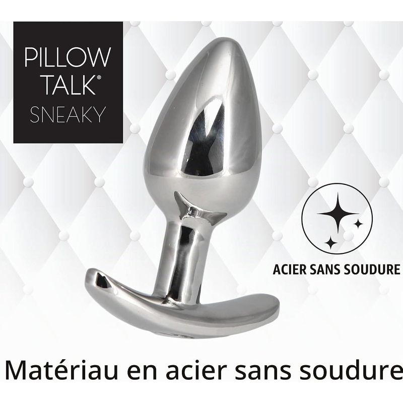 Plug Anal en Acier Inoxydable - Sneaky | Pillow Talk Pillow Talk Sensations plus
