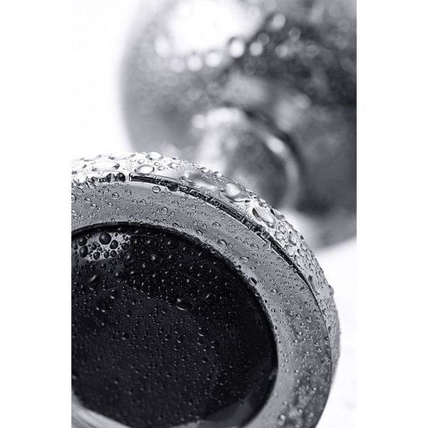 Plug anal en métal - Anal Luxure - Plug Anal Acier Inox. - Pierre Noir Adore U - Anal Luxure Sensations plus