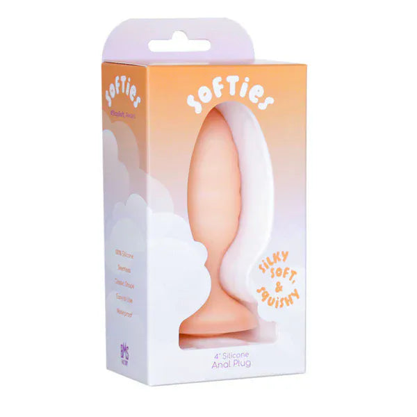 Plug Anal en Silicone - Softies 4” Anal Plug | Doux, Flexible, Sensations Plus Sensations plus