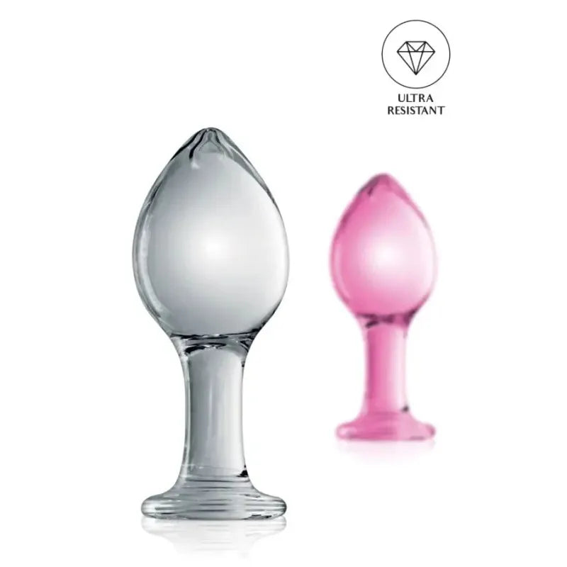 Plug Anal en Verre - Glossy n°32 | incassable, Jeu Thermique Froid ou Chaud Glossy Toys Sensations plus
