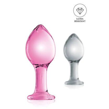 Plug Anal en Verre - Glossy n°32 | incassable, Jeu Thermique Froid ou Chaud Glossy Toys Sensations plus