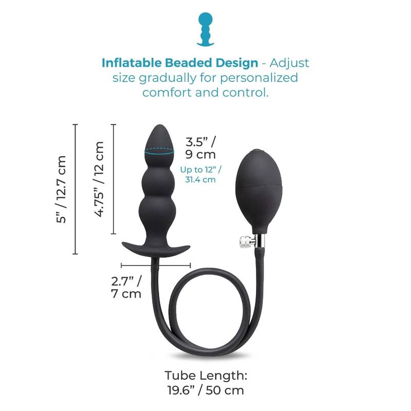 Plug Anal Gonflable - B-Vibe Beaded | Perlé & Progressive B-Vibe Sensations plus