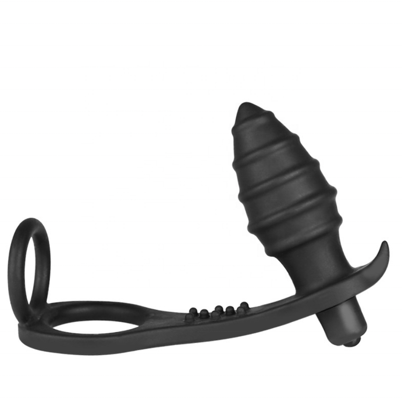 Plug Anal Vibrant & Anneau Double - Blue Junker | Stimulation Interne & Massage du Périnée Blue Junker Sensations plus