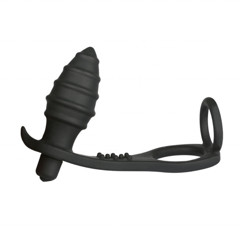 Plug Anal Vibrant & Anneau Double - Blue Junker | Stimulation Interne & Massage du Périnée Blue Junker Sensations plus