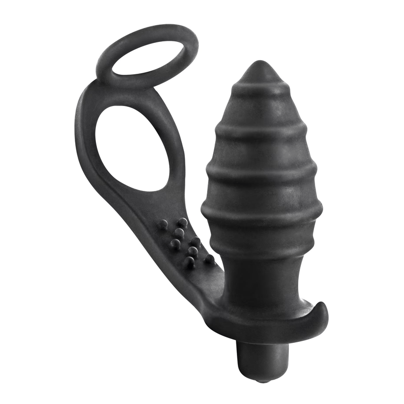Plug Anal Vibrant & Anneau Double - Blue Junker | Stimulation Interne & Massage du Périnée Blue Junker Sensations plus