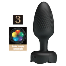 Plug Anal Vibrant Lumineux - Pretty Love Osborn | 10 Modes, Taille Medium & LED Multicolores Pretty Love Sensations plus