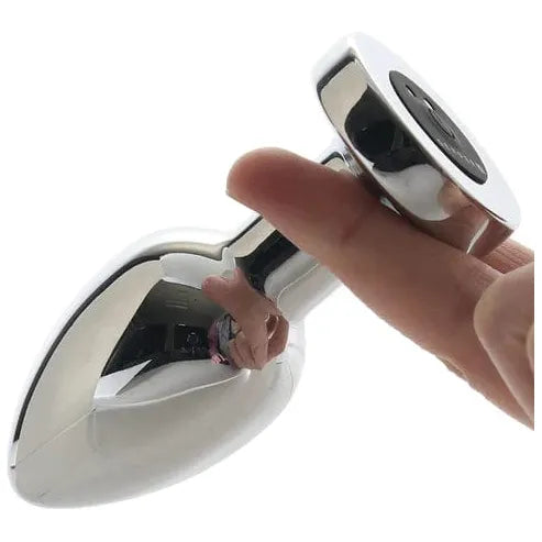 Plug Anal Vibrant Rechargeable - Gender X - Rockin Metal Plug XL Silver Gender X Sensations plus