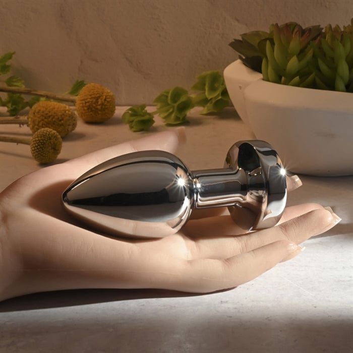 Plug Anal Vibrant Rechargeable - Gender X - Rockin Metal Plug XL Silver Gender X Sensations plus