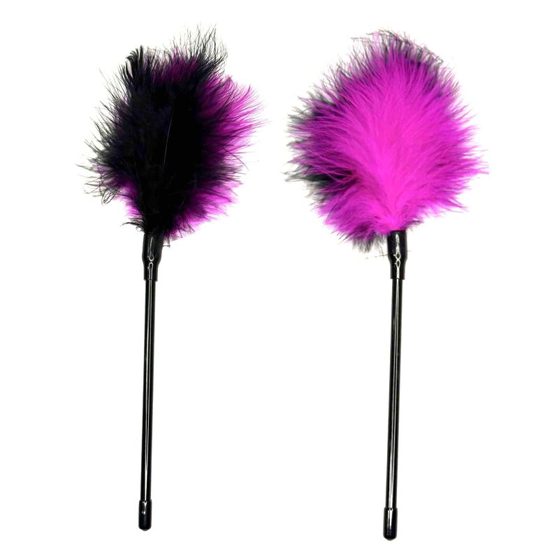 Plumeau érotique - Rose et Noir | Douceur Sensuelle & Caresses Excitantes Fun Novelties Sensations plus