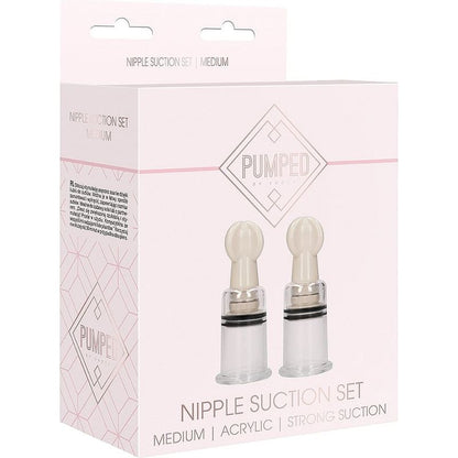Pompe et Ventouse à mamelons - Nipple Suction | Kit d'aspiration moyen Shots America Sensations plus