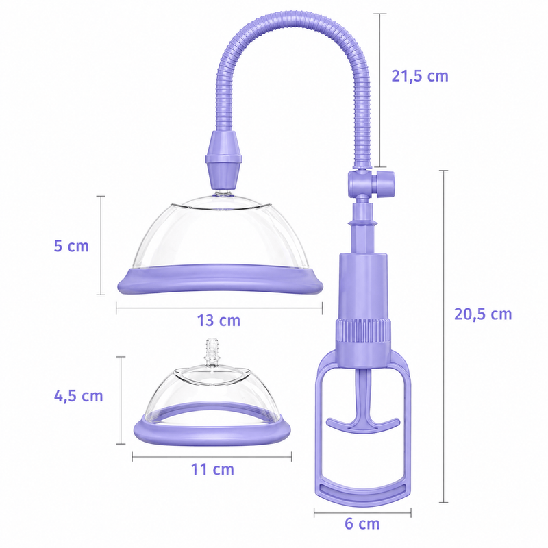 Pompe Manuelle Vaginale - Pumped | 2 Gobelets à Succion Pumped Sensations plus
