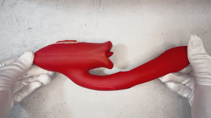 3 in 1 dual stimulation vibrator - Secwell - Big Mouth Super Master