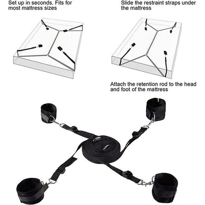 Sangles d’Attaches de Lit - FetishTentation | Immobilisation des Poignets & Chevilles FetishTentation Sensations plus