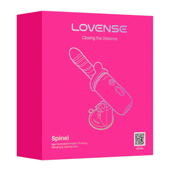 Sex Machine 3 en 1 - Lovense Spinel | Vibrant, Chauffante, Va-et-Vient & Connectée Lovense Sensations plus