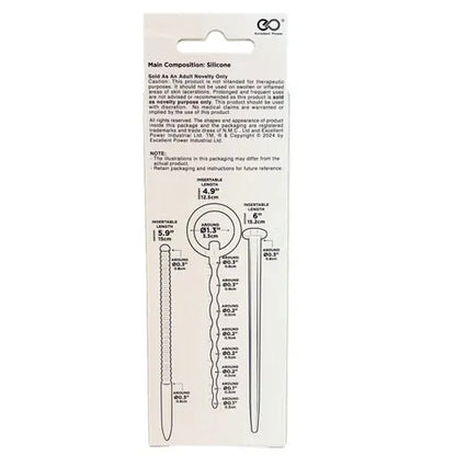 Sondes urétrales en silicone Knot-Knot NMC | Kit de 3 pièces Excellent Power Sensations plus