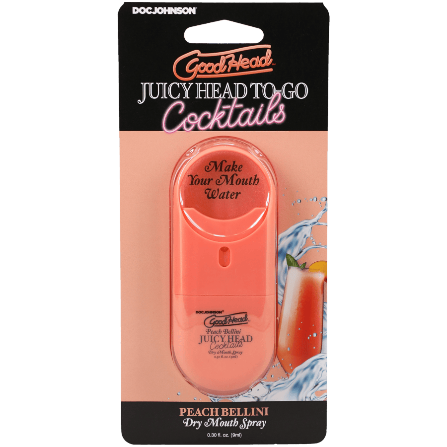 Spray Oral Bouche Sèche - GoodHead Juicy Head To-Go | Hydratant & de Saveurs Cocktails Doc Johnson Sensations plus